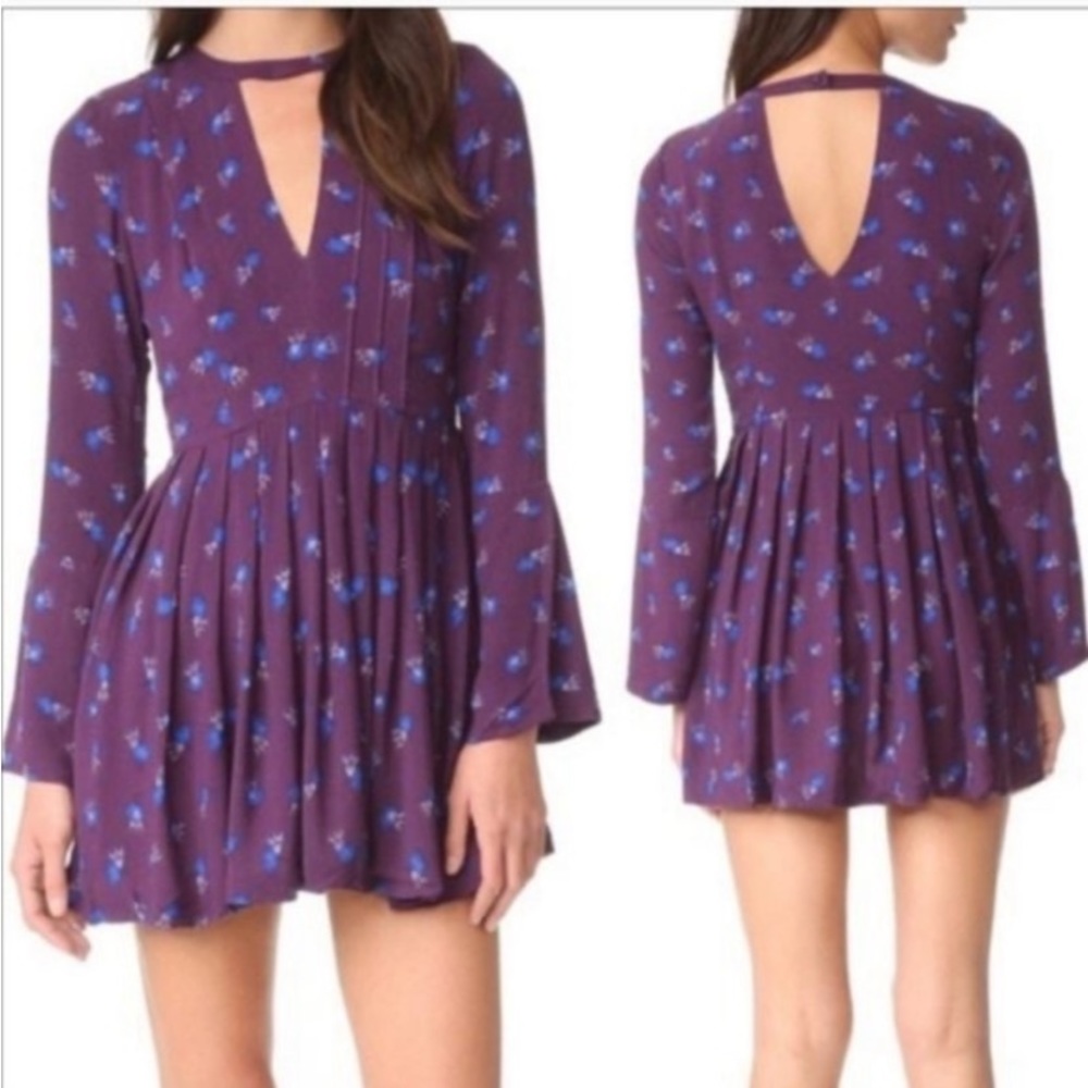 Free People Tegan Printed Mini Dress